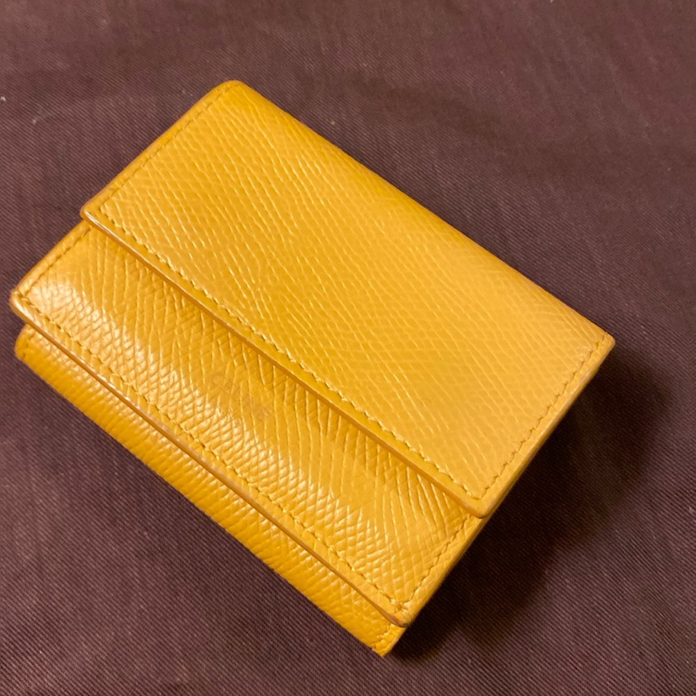 Céline Leather Compact Wallet